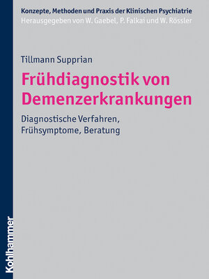 cover image of Frühdiagnostik von Demenzerkrankungen